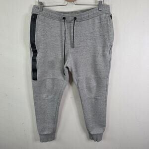 American Eagle Gray Beige Flex Waist Tapered Sweatpants Mens Size Medium